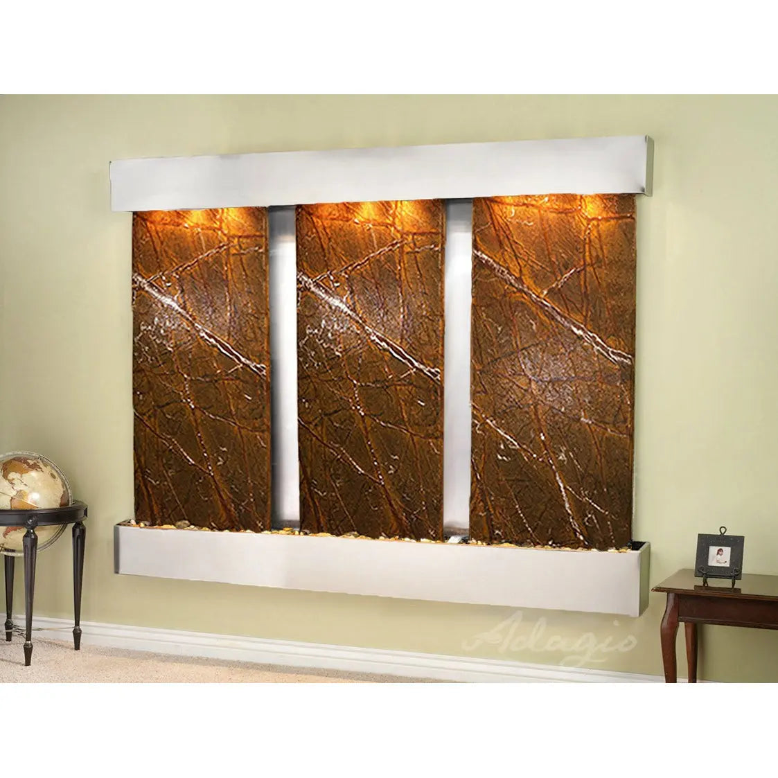 Adagio Deep Creek Falls - Indoor Wall Fountain AWF-DCFR1540 - Aqvina LLC