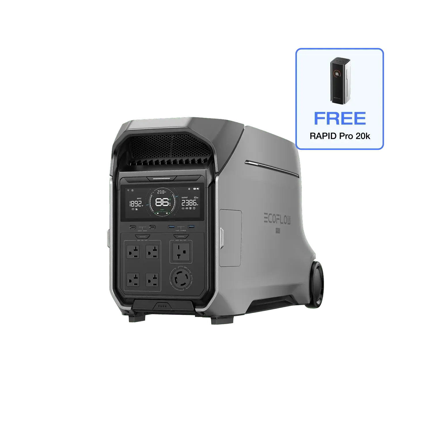 EcoFlow DELTA Pro 3 Portable Power Station (UL9540 Certificated) EcoFlow