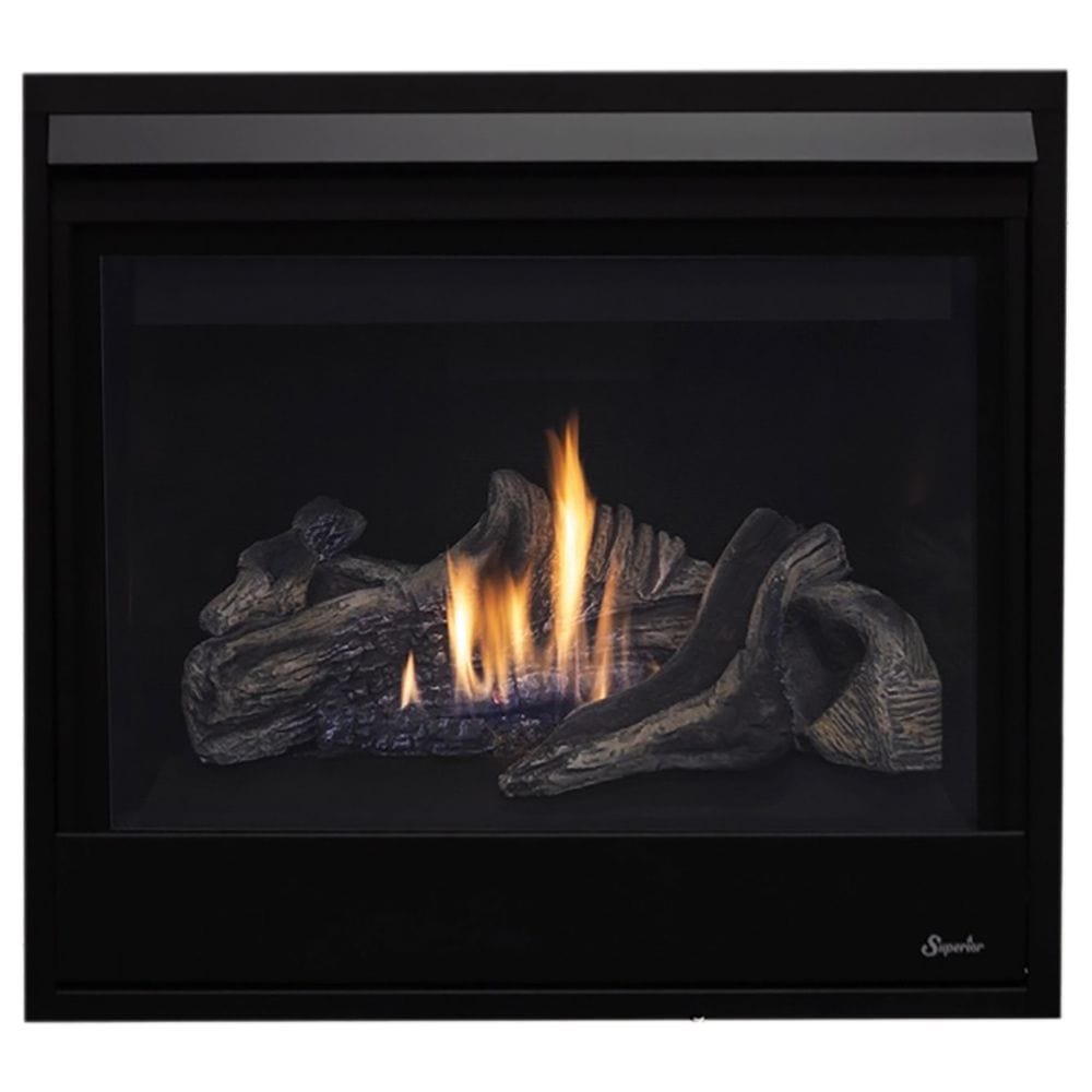 Superior 40-Inch DRC3040 Contemporary Electronic Ignition Direct Vent Gas Fireplace with Crushed Glass Media