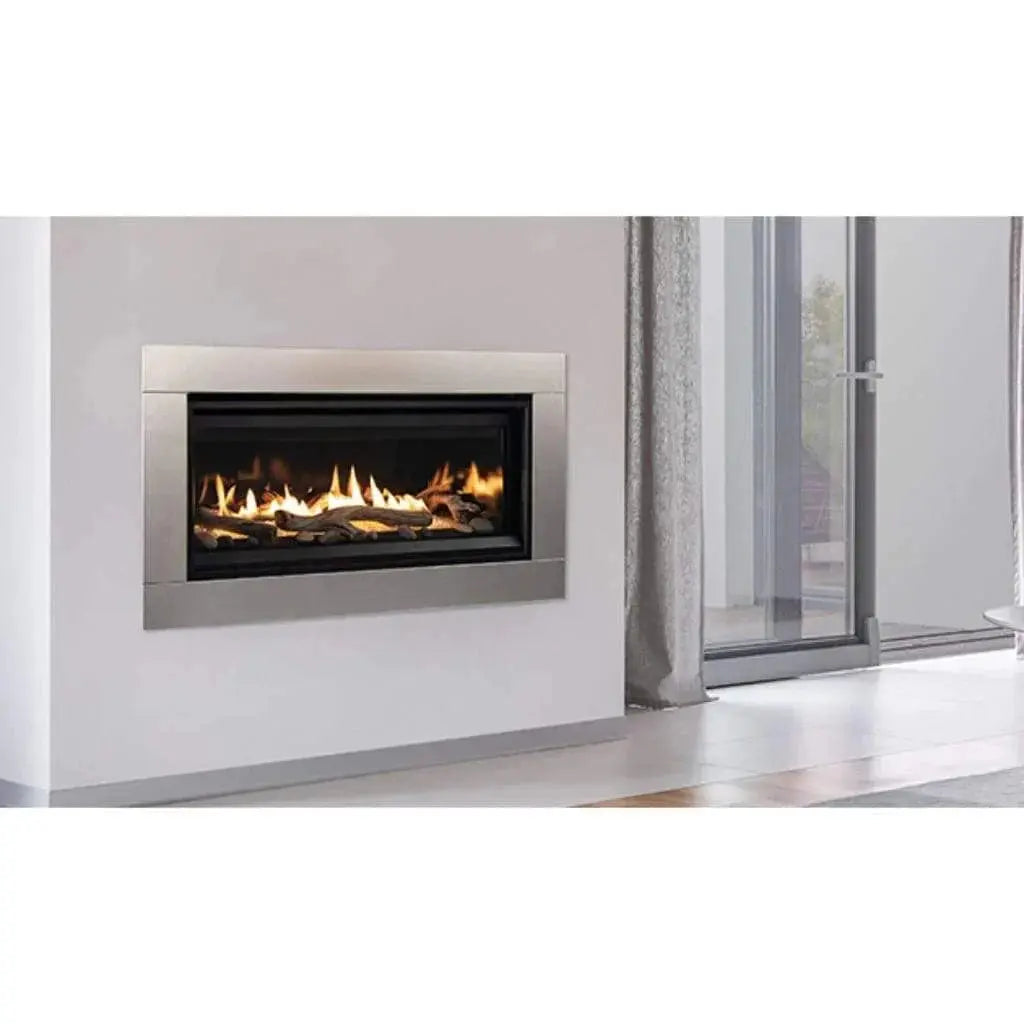 Superior 35-Inch DRL3535 Linear Electronic Ignition Direct Vent Gas Fireplace with Remote and Crushed Glass Media