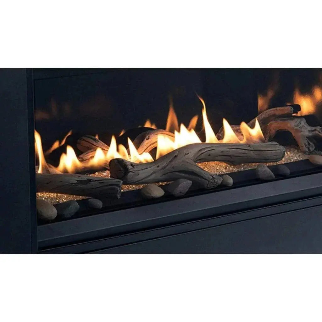 Superior 55-Inch DRL3555 Linear Electronic Ignition Direct Vent Gas Fireplace with Remote and Crushed Glass Media