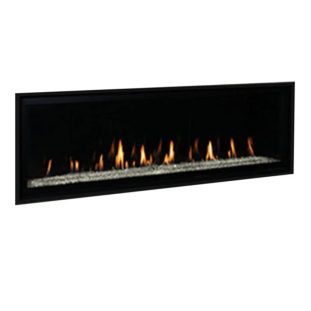 Superior 60-Inch DRL6060 Linear Electronic Ignition Direct Vent Gas Fireplace with Remote and Crushed Glass Media