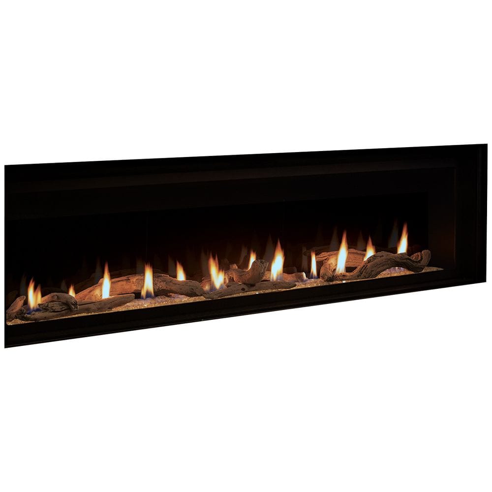 Superior 72-Inch DRL6072 Linear Electronic Ignition Direct Vent Gas Fireplace with Remote and Crushed Glass Media