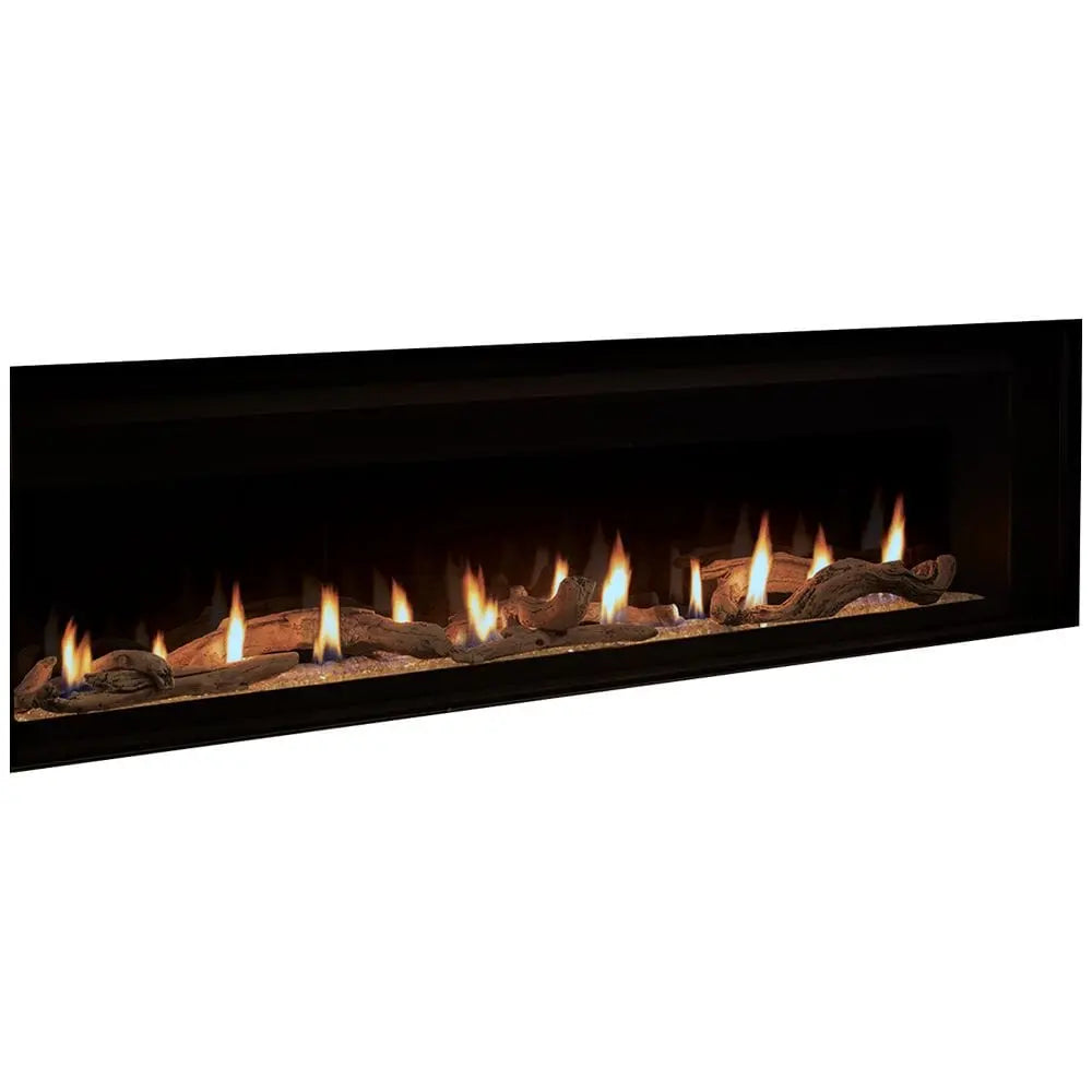 Superior 84-Inch DRL6084 Linear Electronic Ignition Direct Vent Gas Fireplace with Remote and Crushed Glass Media