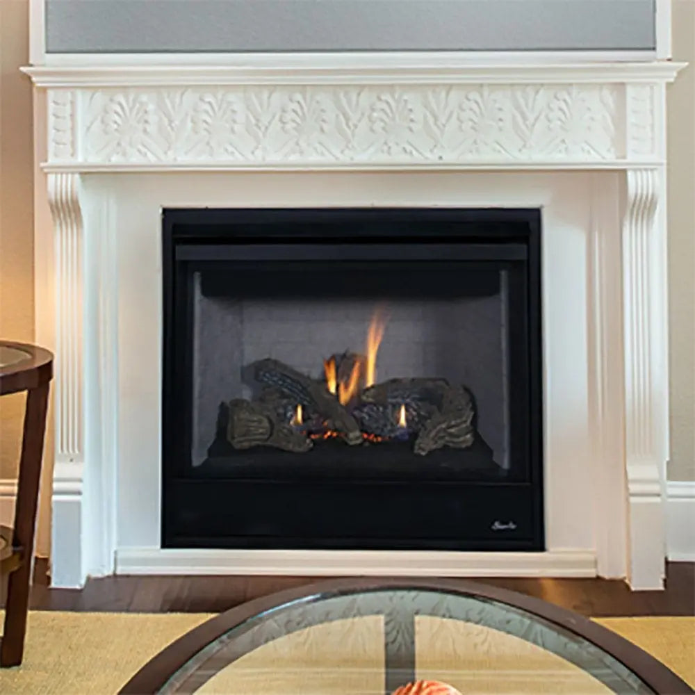 Superior 45-Inch DRT2045 Traditional Direct Vent Gas Fireplace with Aged Oak Log Set