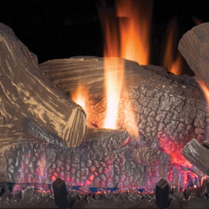 Superior 40-Inch DRT63ST Double-Sided Electronic Ignition Direct Vent Gas Fireplace with Remote and Fiber Log Set