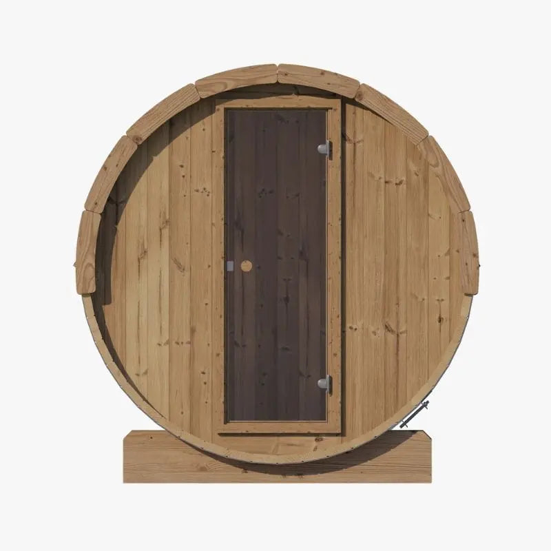 SaunaLife 4-Person Outdoor Barrel Sauna Model E7 | AQVINA World - Aqvina LLC