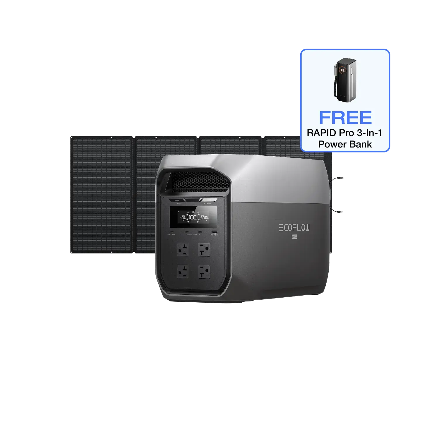 EcoFlow DELTA 3 Max (2048Wh) Portable Power Station EcoFlow