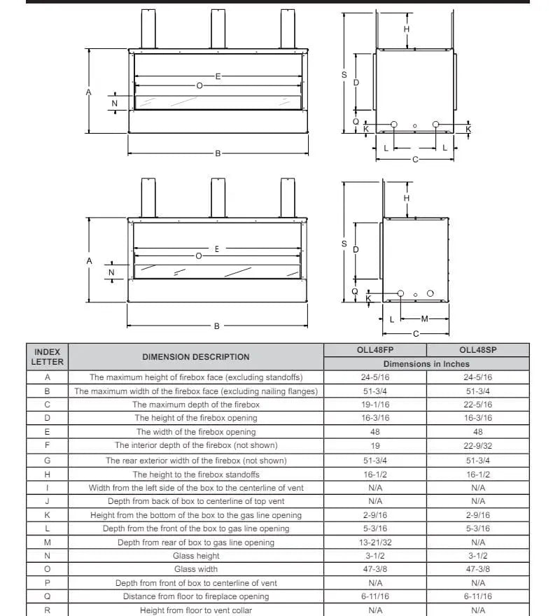 Empire 48" Carol Rose Outdoor Vent-Free Stainless Steel Linear Gas Fireplace