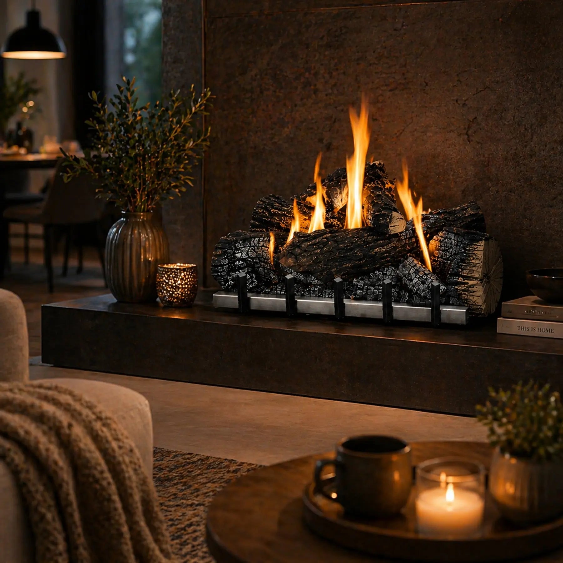 Empire Gas Log Burners Carol Rose Outdoor Harmony SS Burner Only ECSBROH Empire