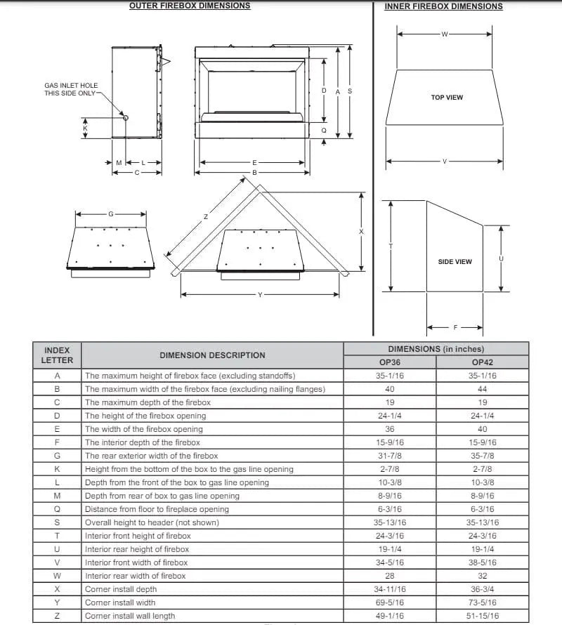 Empire 42" Carol Rose Outdoor Premium Stainless Steel Gas Fireplace with Harmony Burner and Refractory Liner