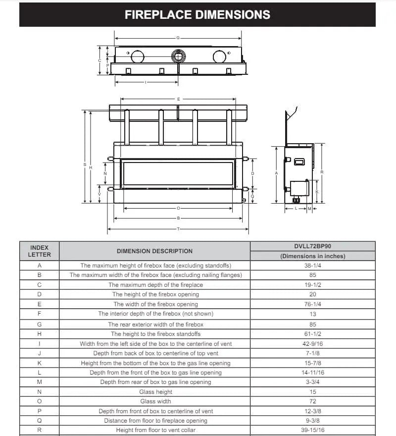 Empire 72" Boulevard Direct Vent Linear Gas Fireplace with Multi-Function Remote