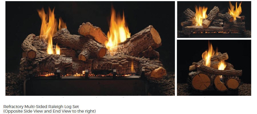 Empire Vent-Free Double-Sided Slope Glaze Vista Gas Burner Only