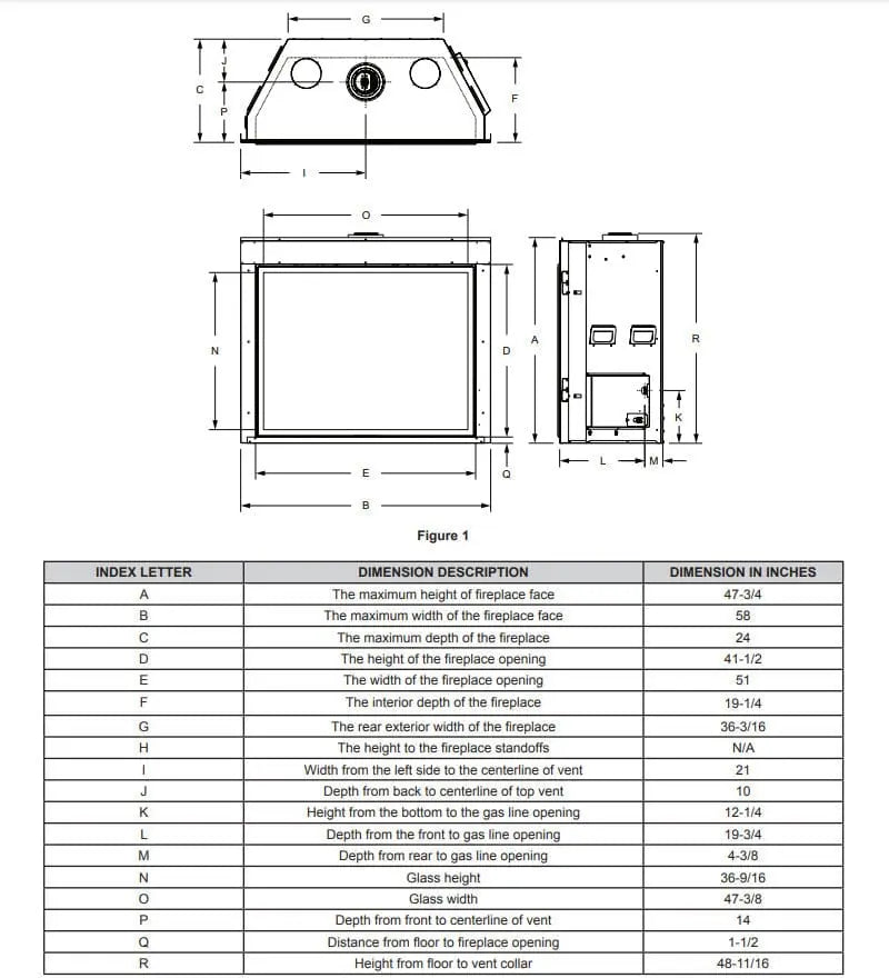 Empire 50" Renegade Clean-Face Direct Vent Gas Fireplace with TruFlame Technology