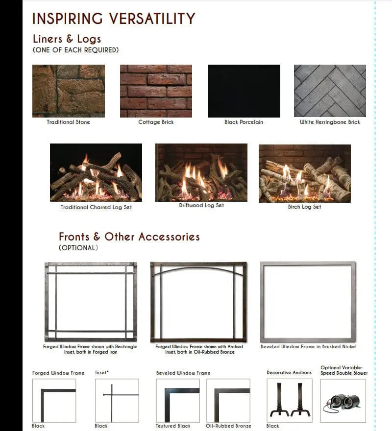 Empire 36" Renegade Clean-Face Direct Vent Gas Fireplace with TruFlame Technology