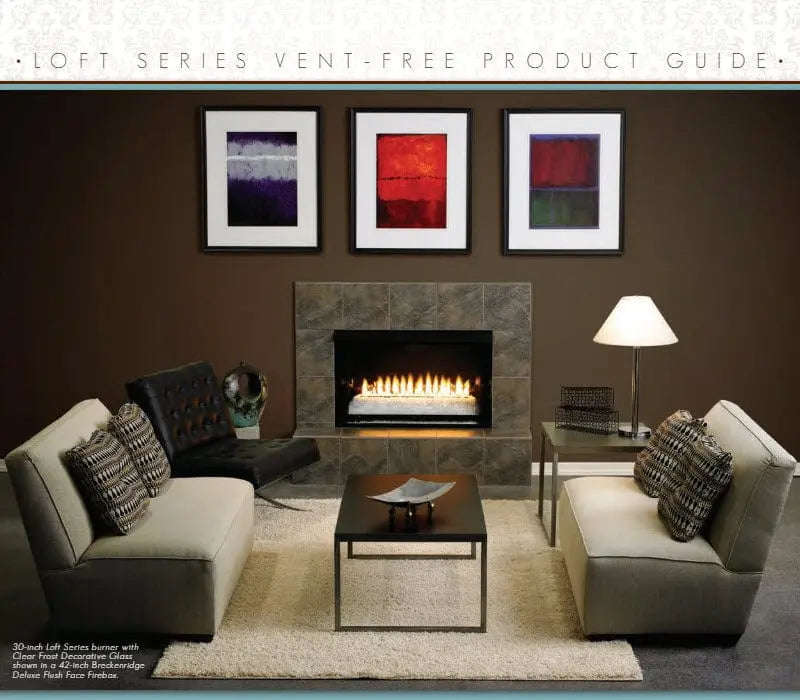 Empire Loft Contemporary Vent-Free Gas Burner Only