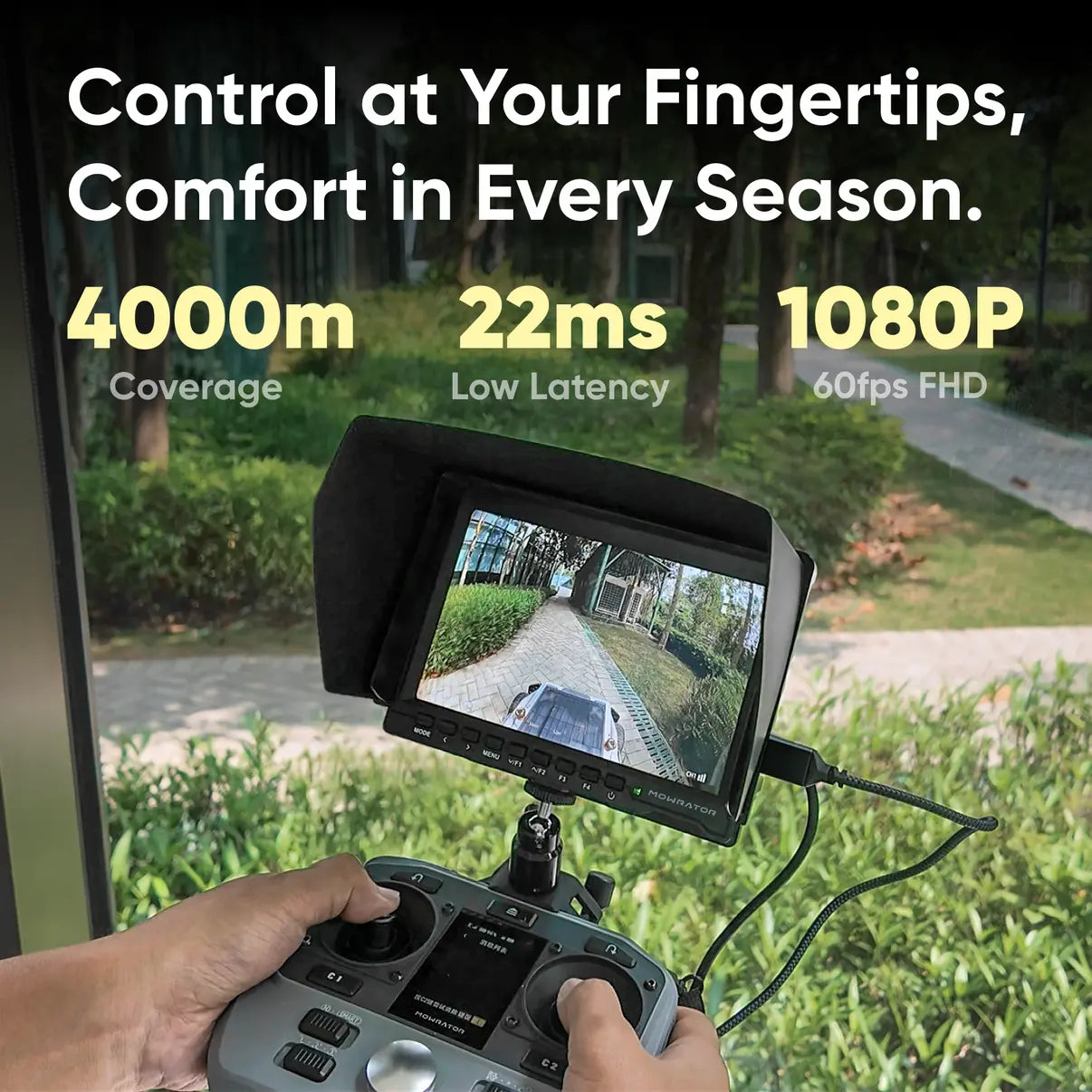 Mowrator MowFun FPV — RC Mower Video Feed System - Aqvina LLC