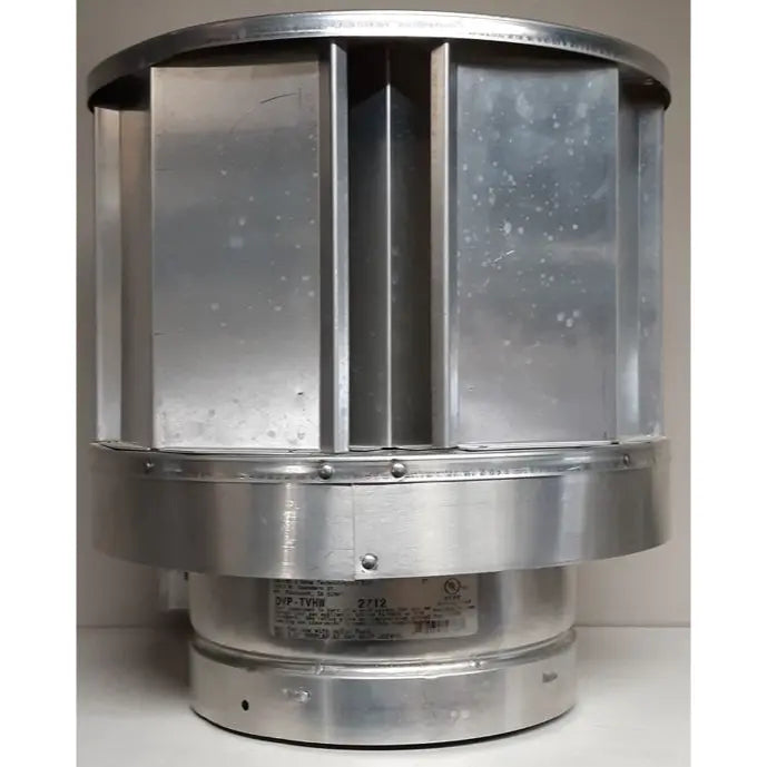 Majestic SLP Vertical Termination Cap High Wind with storm collar in stainless steel