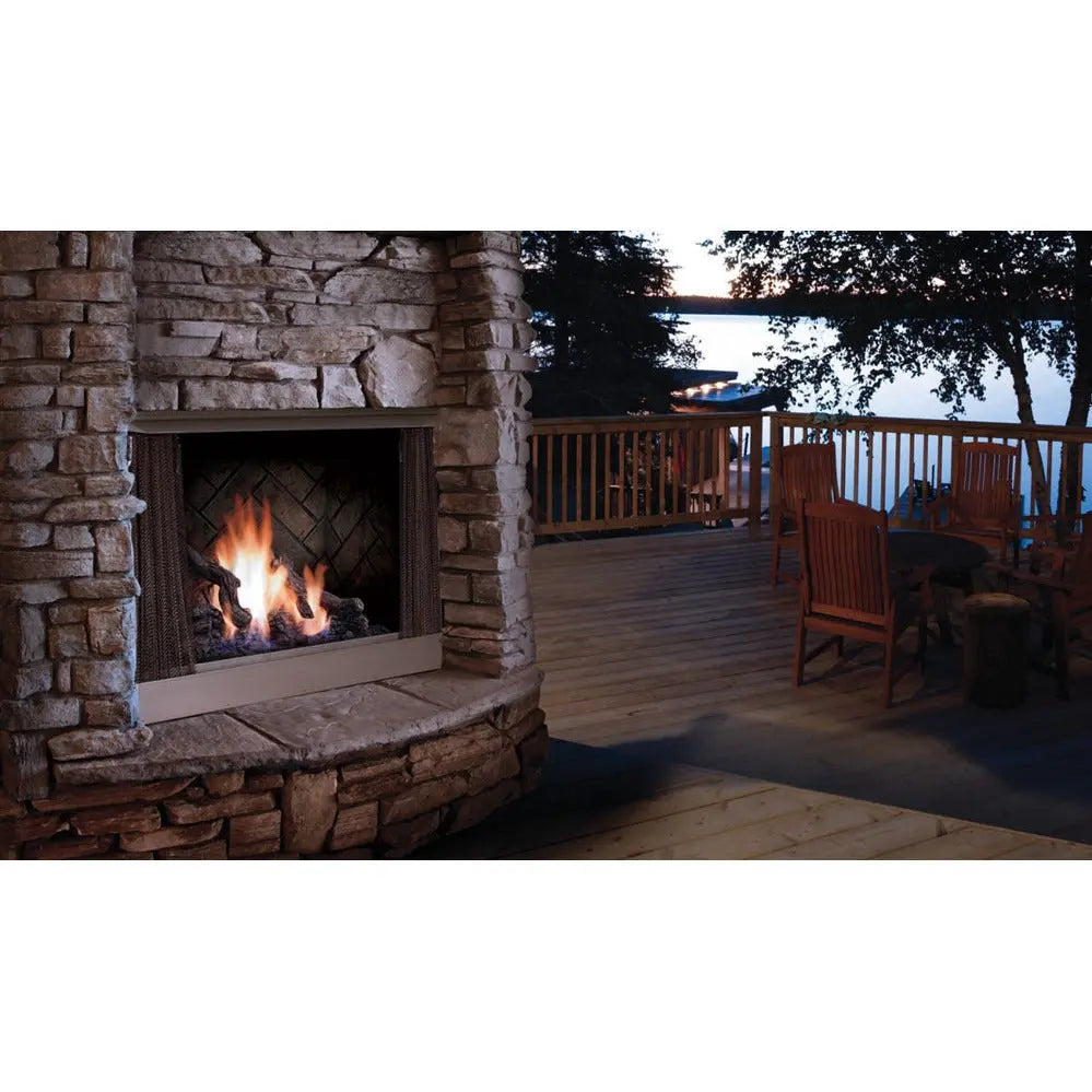 Kingsman Zero Clearance Outdoor Gas Fireplace OFP42