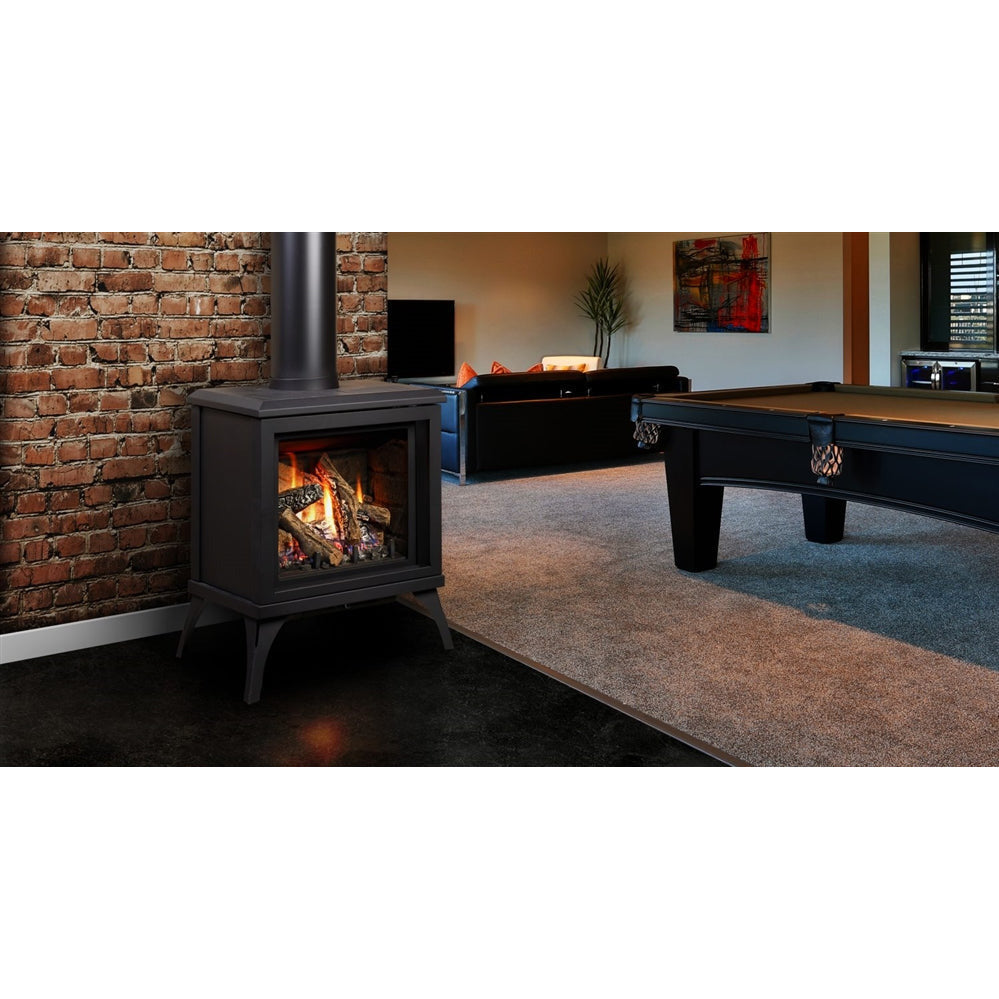 Kingsman FreeStanding Direct Vent Gas Stove FDV200S with clean lines and modern design.