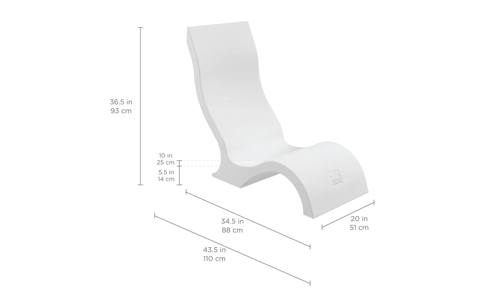 Signature Chair's sleek modern office chair with black leather seat and adjustable backrest.