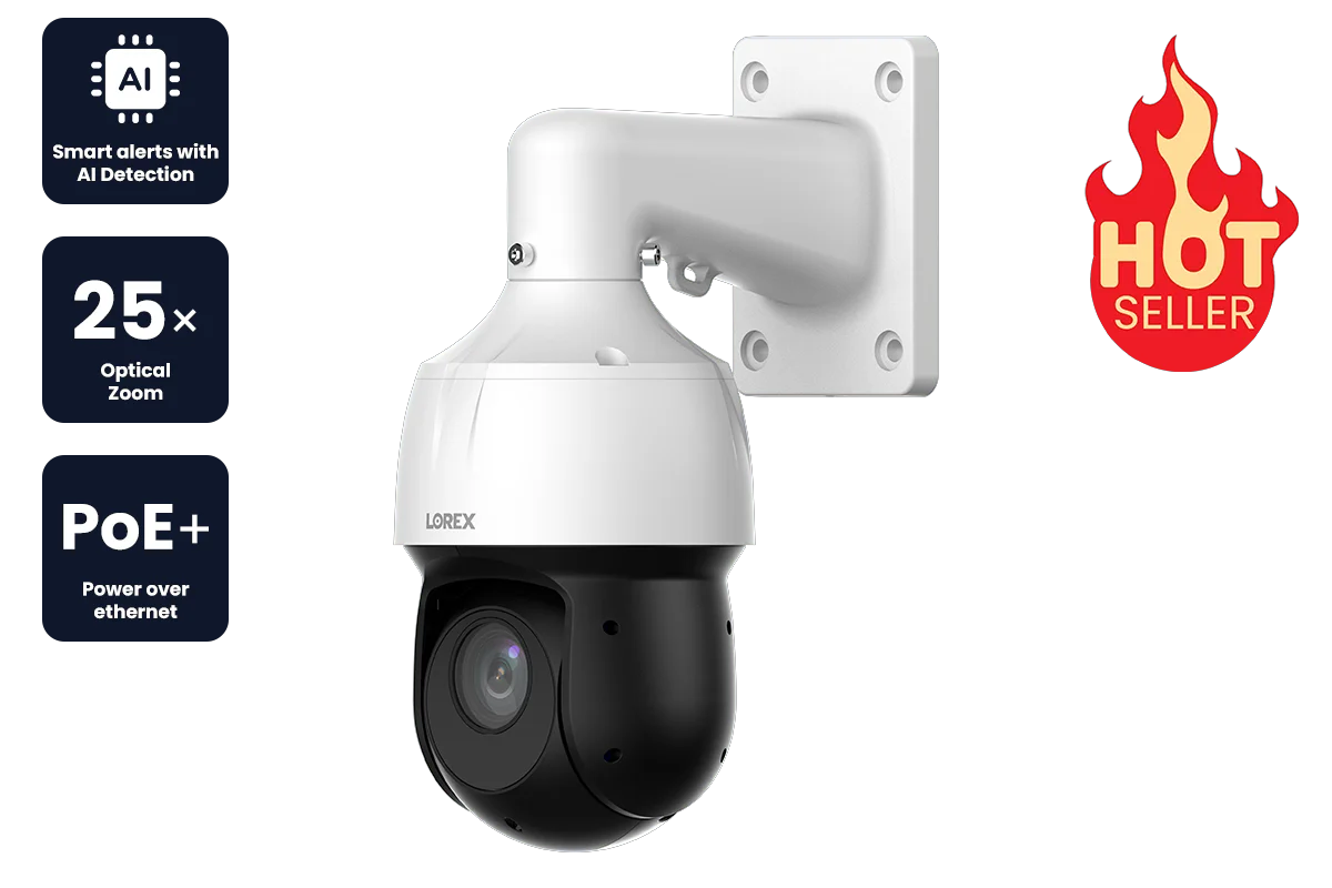 Lorex P11 2K (4MP) IP Wired PTZ Security Camera with 25x Optical Zoom