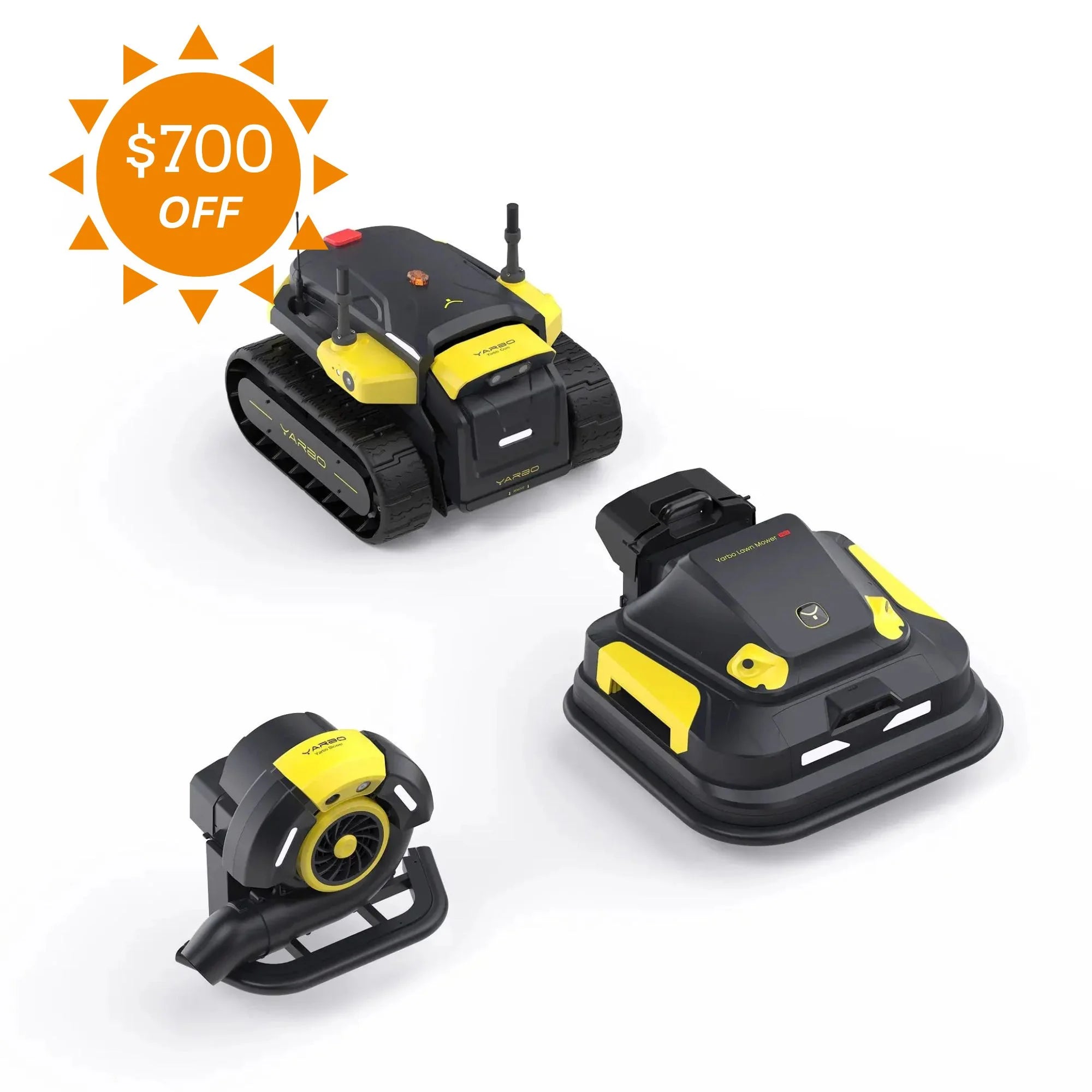 Yarbo Lawn Mower Pro + Leaf Blower Robot | 2-Module Autonomous System