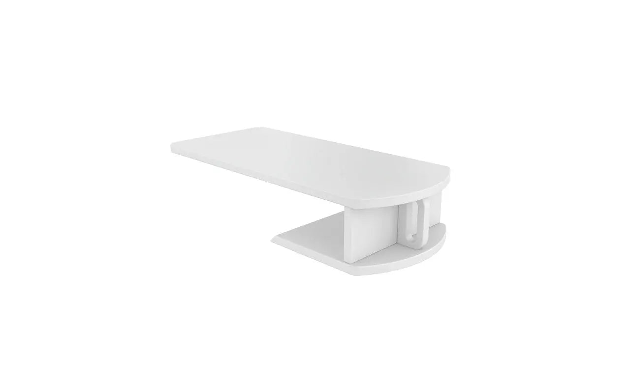 Shift Daybed featuring a sleek wooden frame with adjustable headrest and storage compartment beneath.