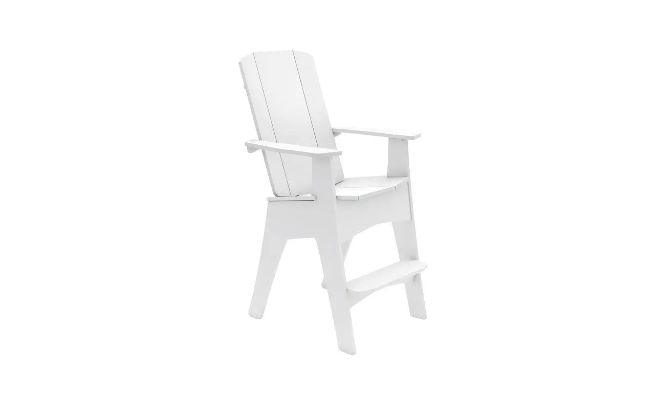 Mainstay Adirondack Tall wooden rocking chair with high back and armrests