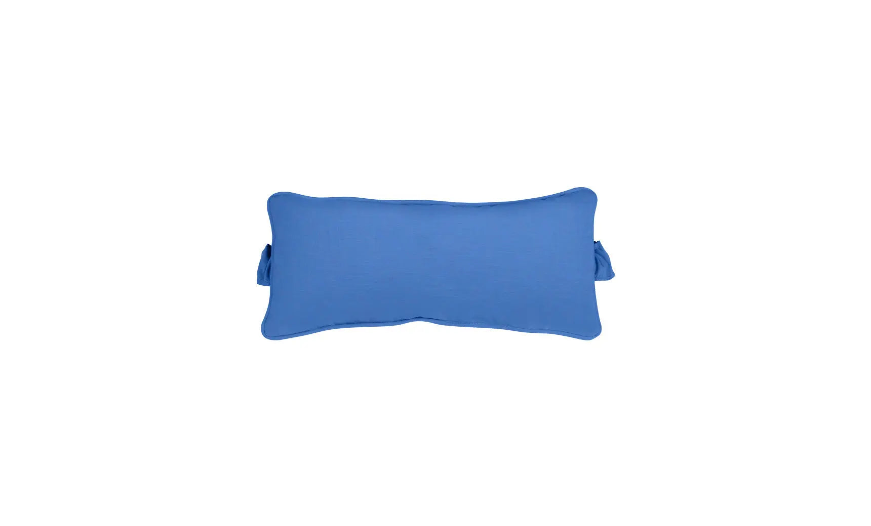 Signature headrest pillow with soft fabric cover and adjustable design for comfortable support during travel.