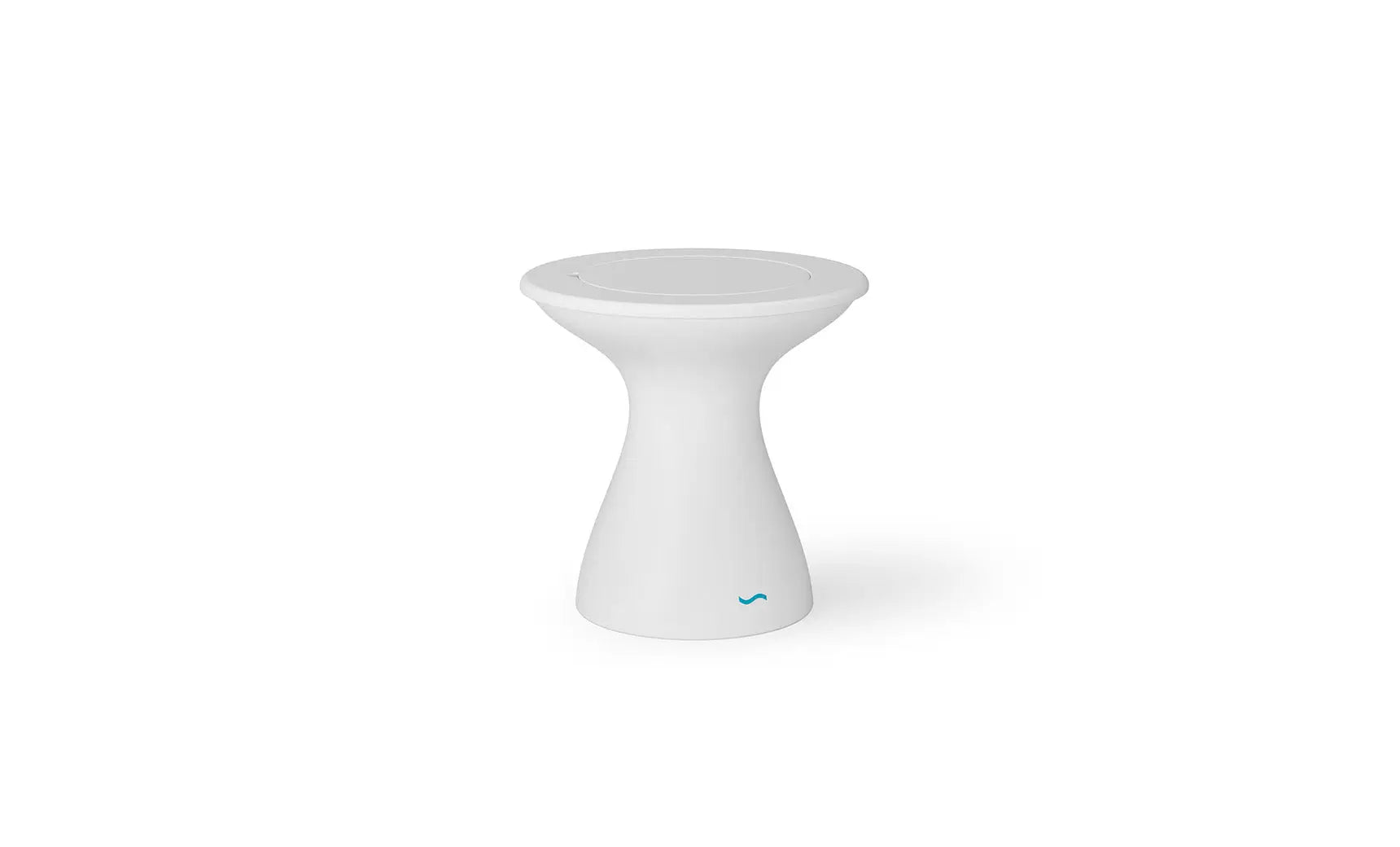 Autograph tall ice bin side table with insulated container and folding tray