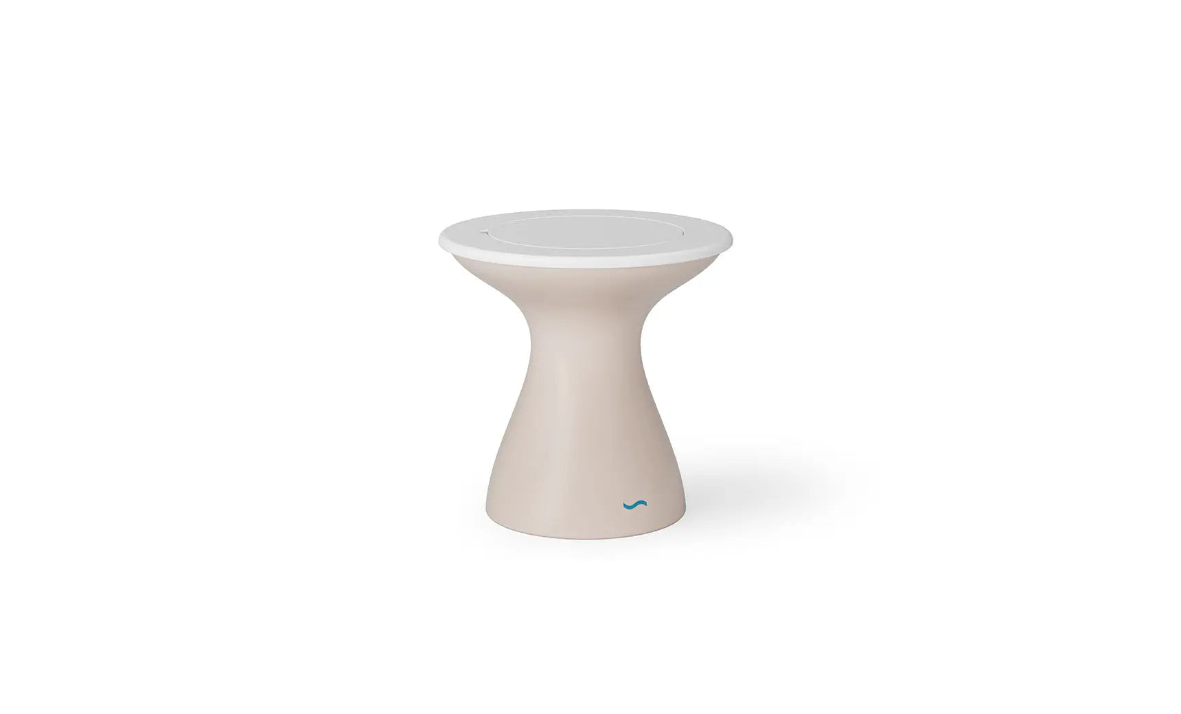Autograph tall ice bin side table with insulated container and folding tray