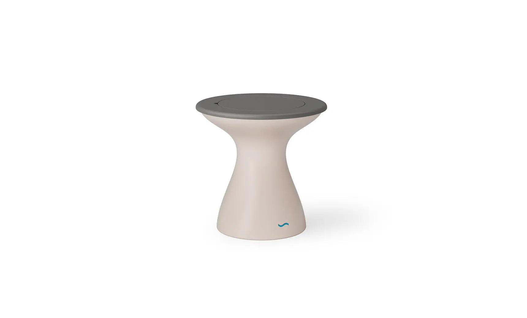 Autograph tall ice bin side table with insulated container and folding tray
