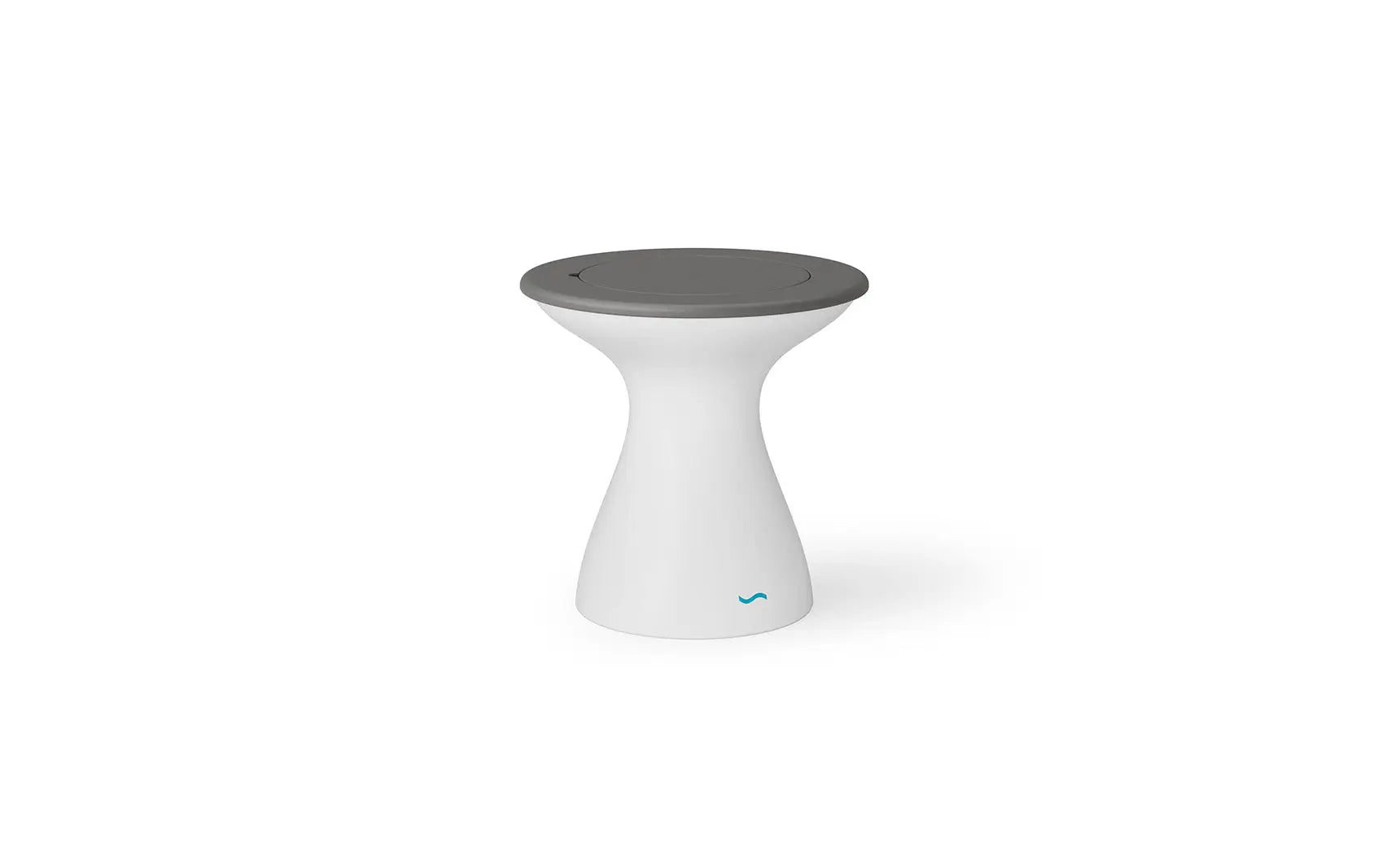 Autograph tall ice bin side table with insulated container and folding tray