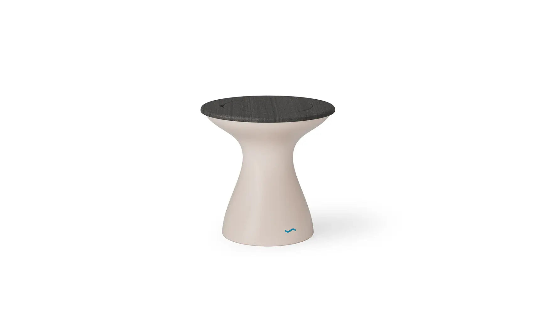 Autograph tall ice bin side table with insulated container and folding tray