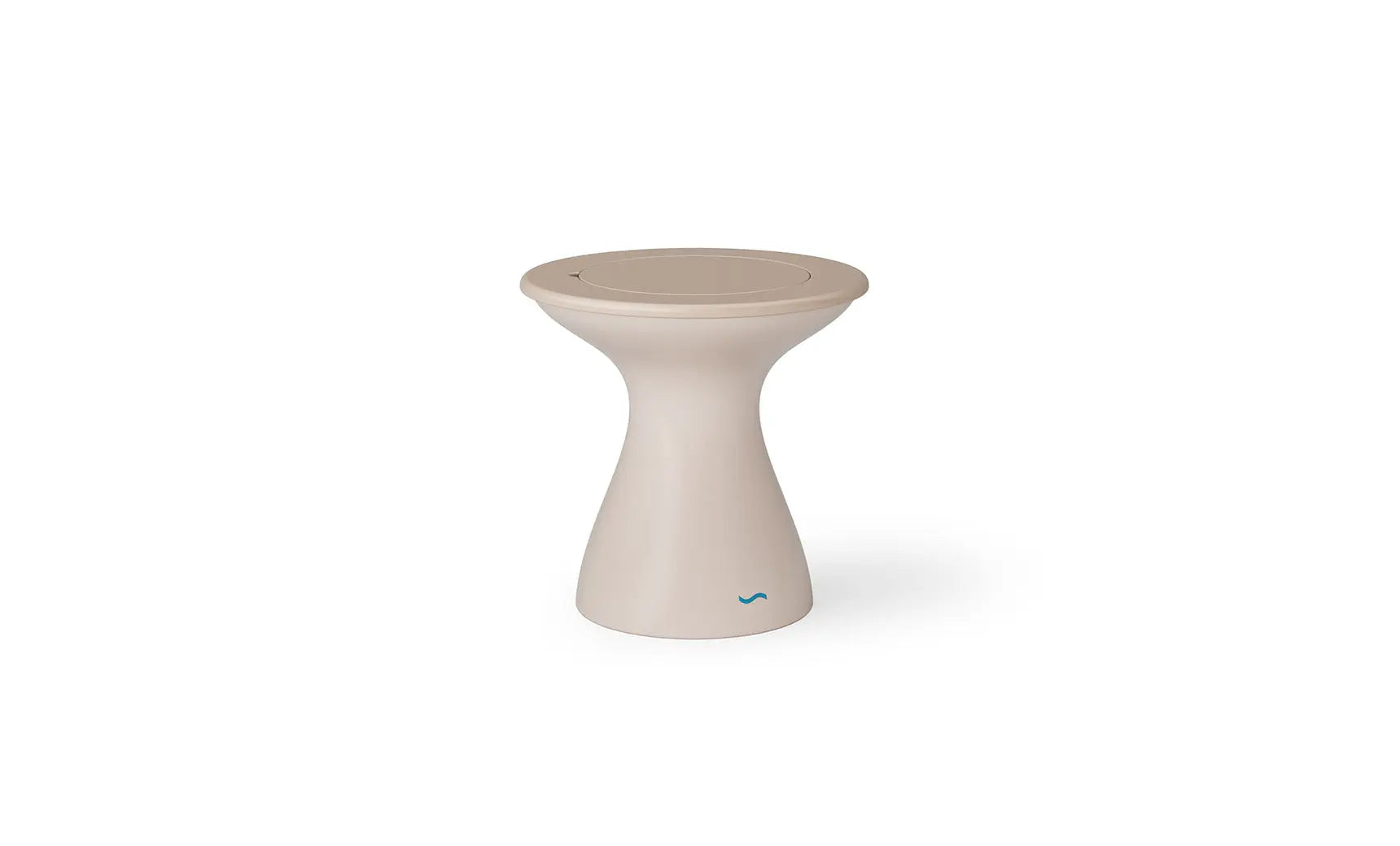 Autograph tall ice bin side table with insulated container and folding tray