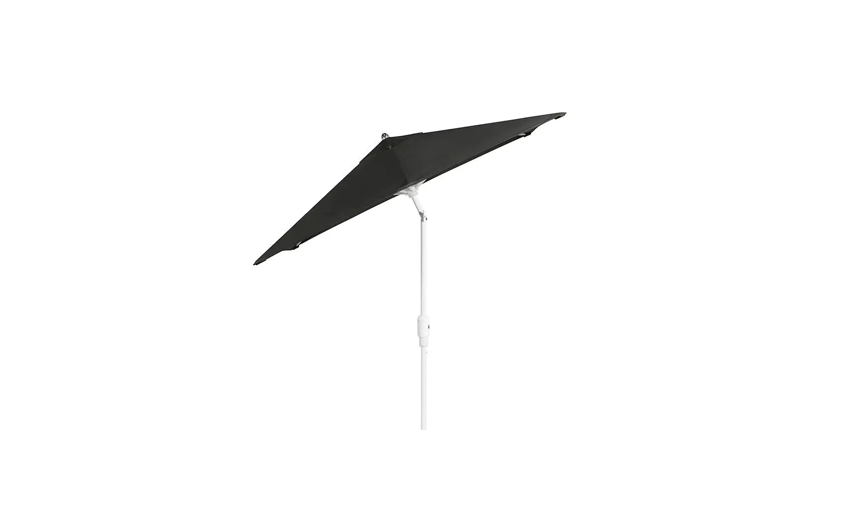 6.5-foot square Signature Series umbrella with 360° tilt feature and black canopy