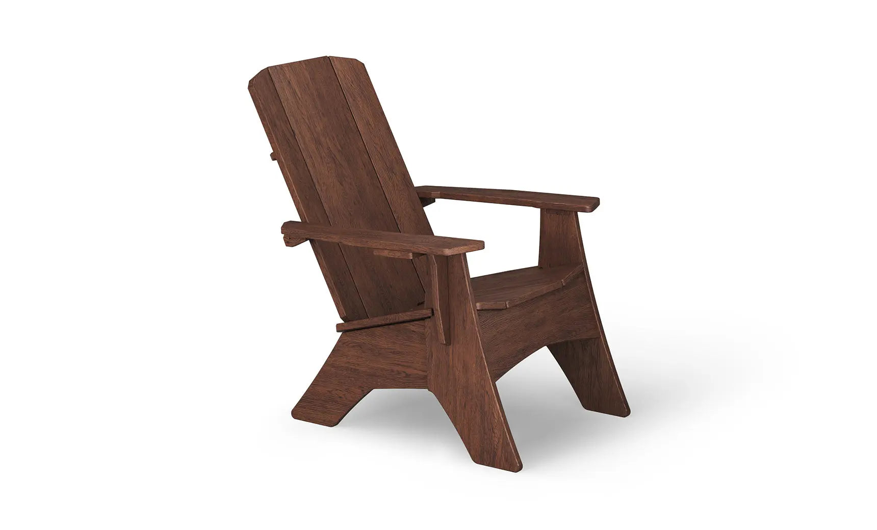 Mainstay Ultimate Adirondack wooden lounge chair with armrests and footrest