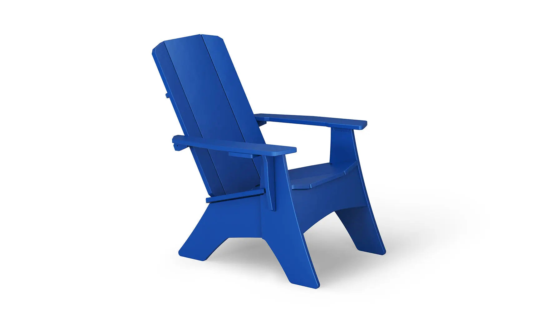 Mainstay Ultimate Adirondack wooden lounge chair with armrests and footrest in weather-resistant material