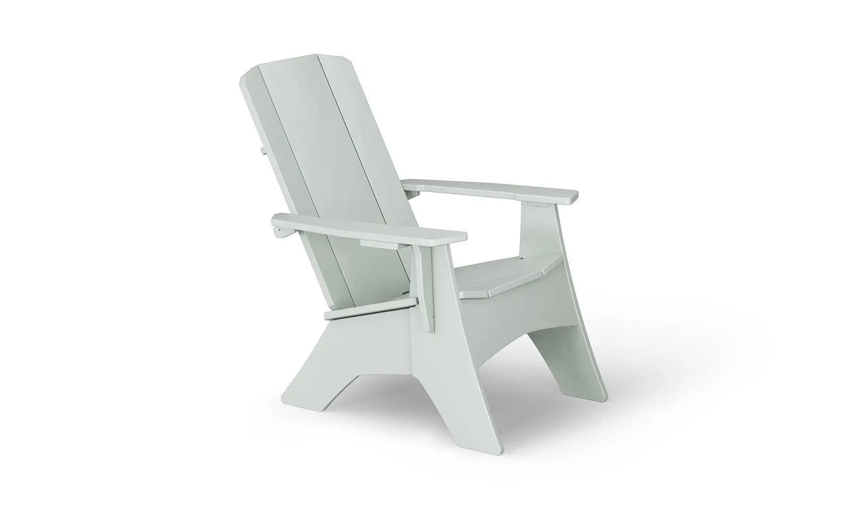 Mainstay Ultimate Adirondack wooden lounge chair with armrests and footrest in weather-resistant material