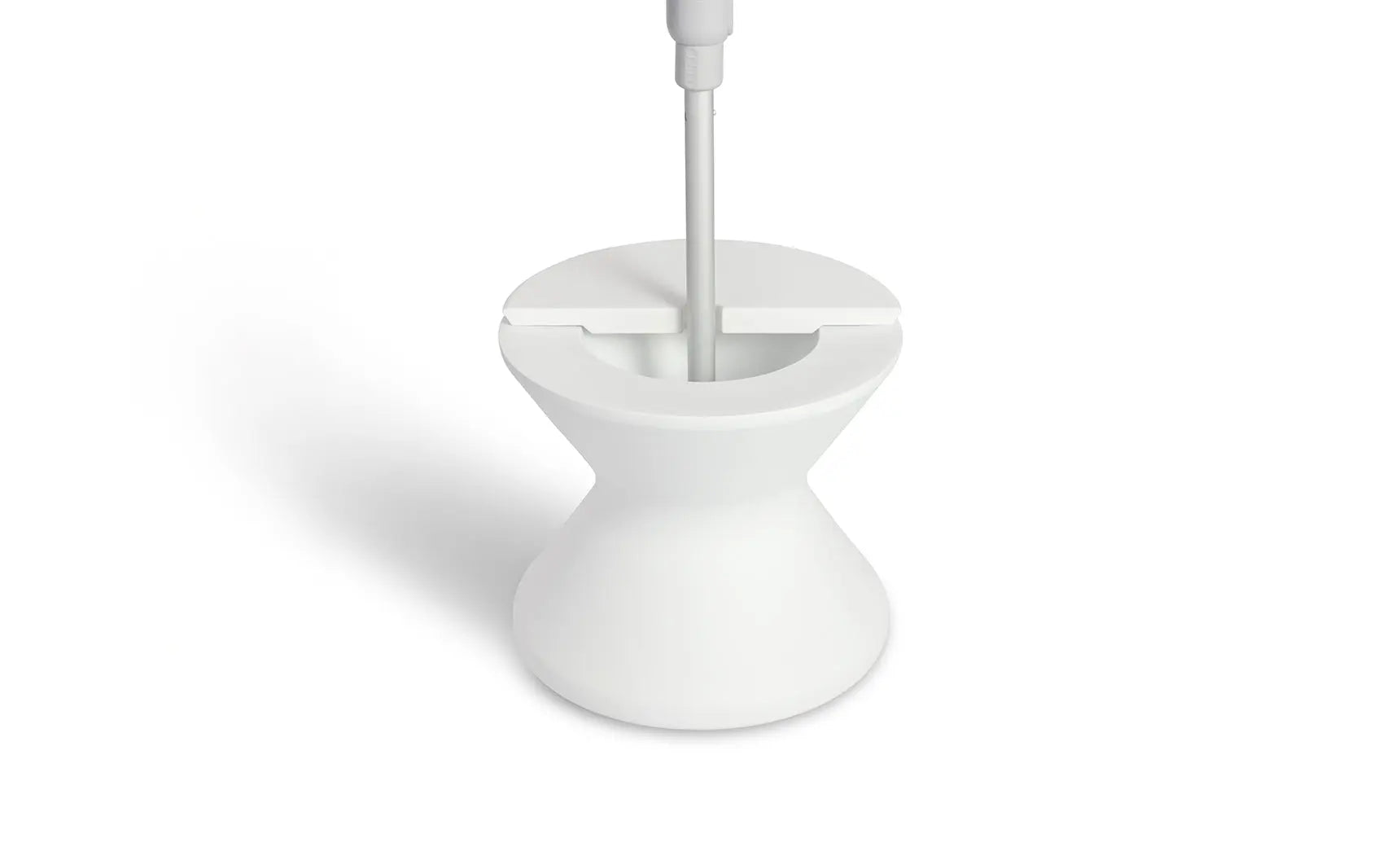 Signature Tall Ice Bin Side Table with a sleek ice storage bin on one side and a smooth surface on the other.