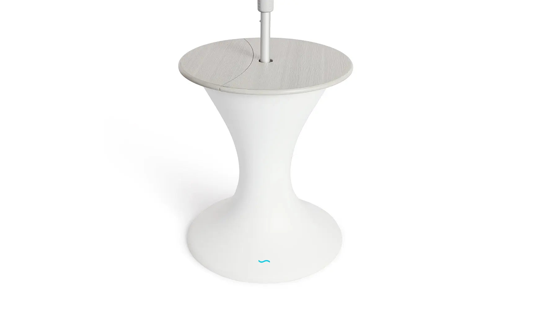 Autograph umbrella stand with an ice bin featuring a modern design and space for umbrellas and ice containers.