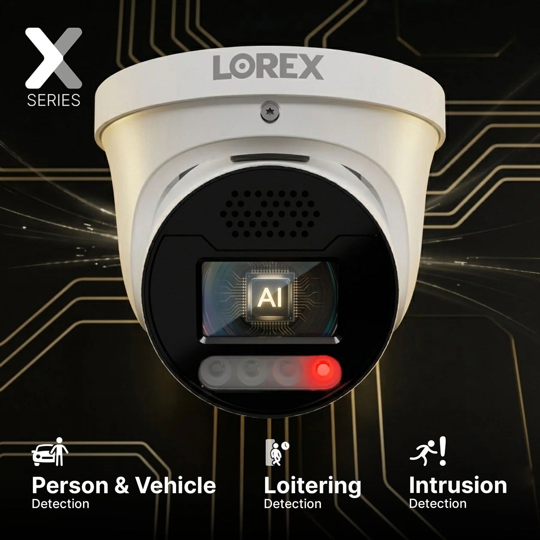 Lorex Connect X Series 4K 8-Channel NVR System with X5 Turret Cameras, 2TB | X Series