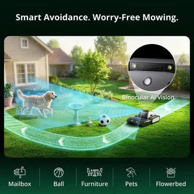 Lymow One Plus Robotic Lawn Mower (5A) | 1.1 Acres/Day Lymow