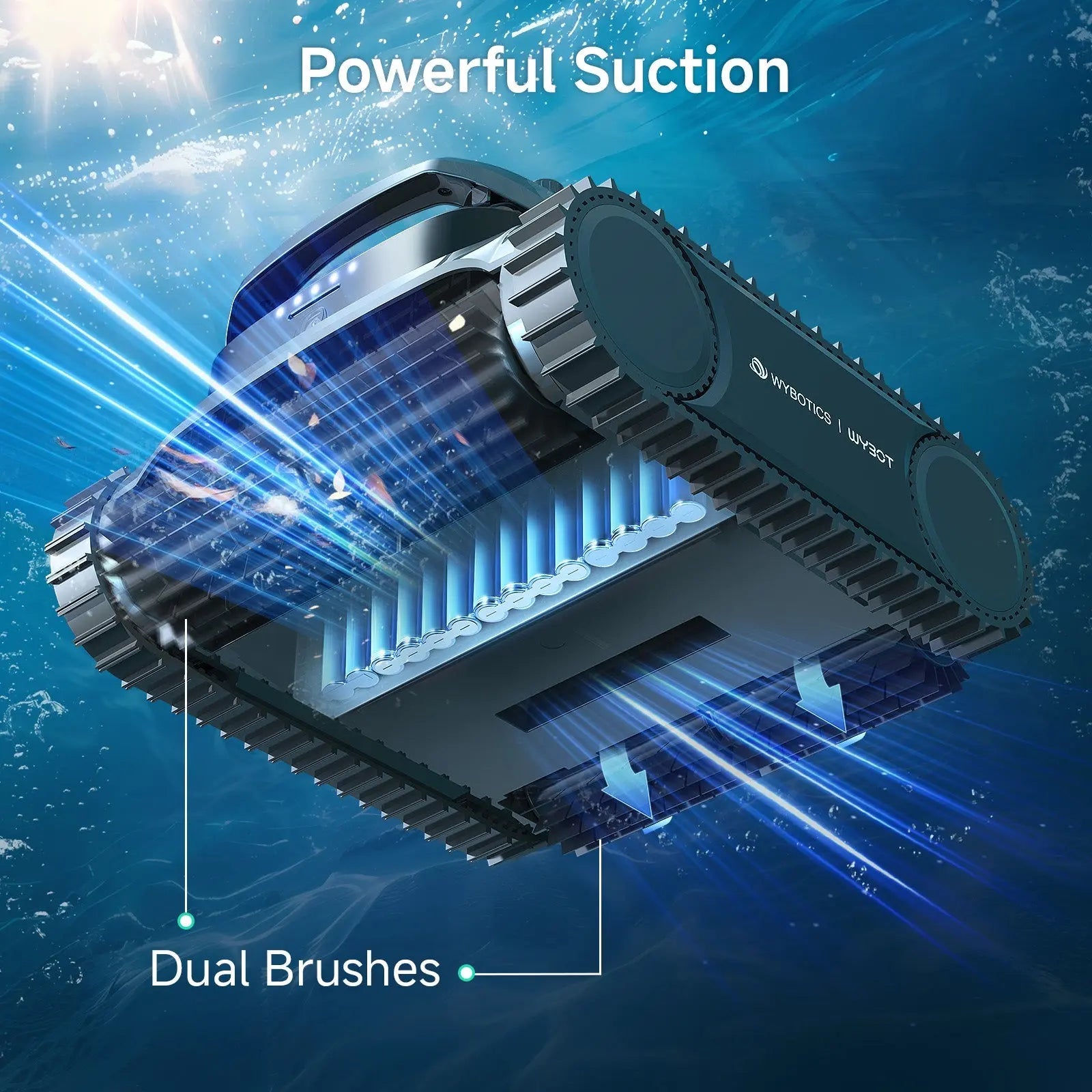 WYBOT M2 Vision Tech High-End Cordless Robotic Pool Cleaner - Aqvina LLC