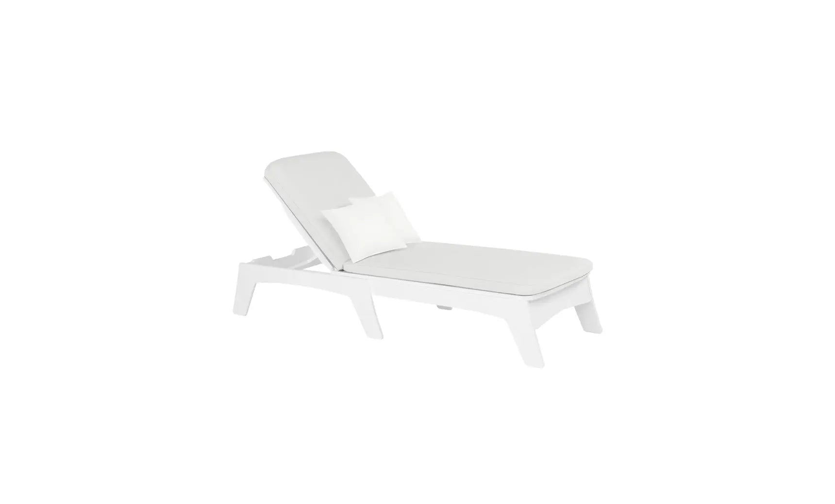 Mainstay chaise lounge cushion in soft fabric with curved design for comfort