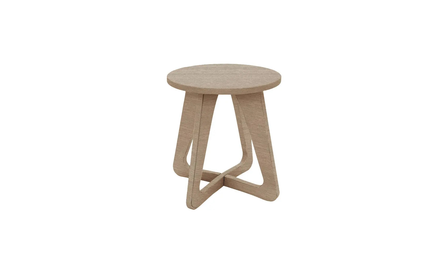 Mainstay camping stool with four legs, padded seat, and carrying handle.
