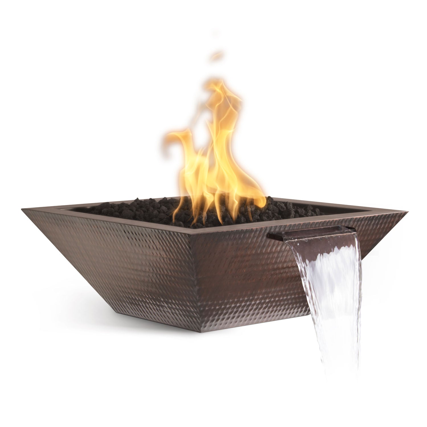 The Outdoor Plus Maya Fire & Water Bowl - Hammered Copper
