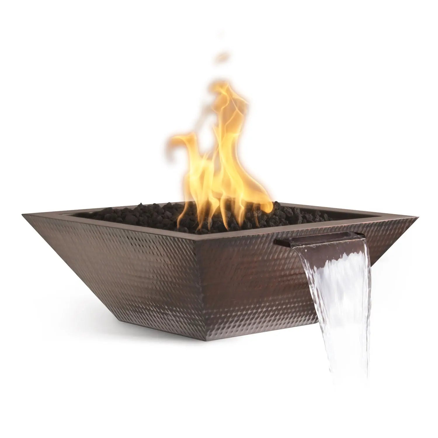 The Outdoor Plus Maya Fire & Water Bowl - Hammered Copper - Aqvina LLC