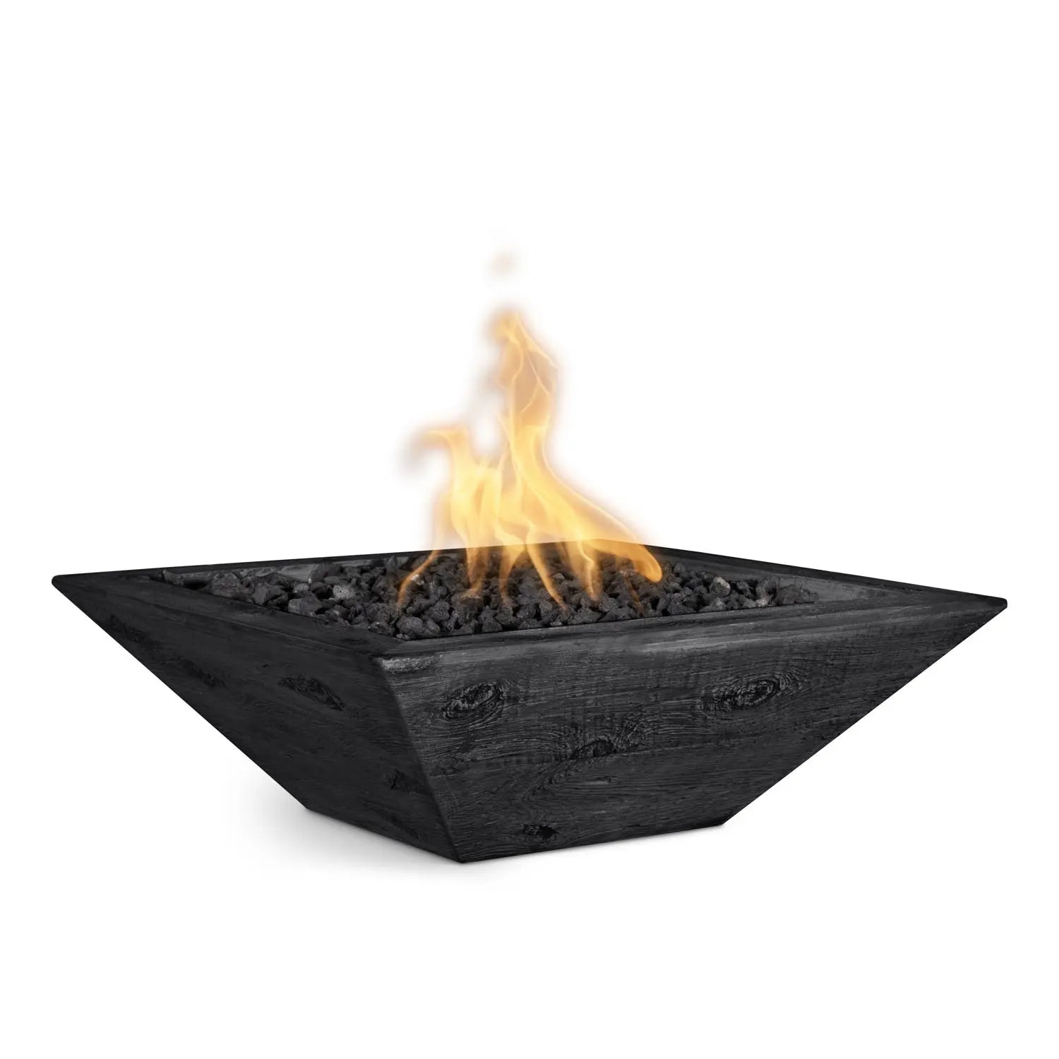 The Outdoor Plus Maya Fire Bowl - GFRC Wood Grain - 24" - Aqvina LLC